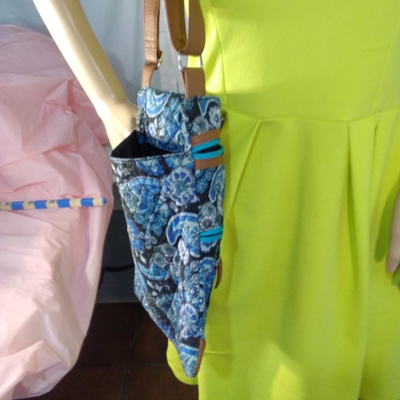 Stone Mountain Mini Shoulder Tote in Blue Plaisley - Picture 8 of 11